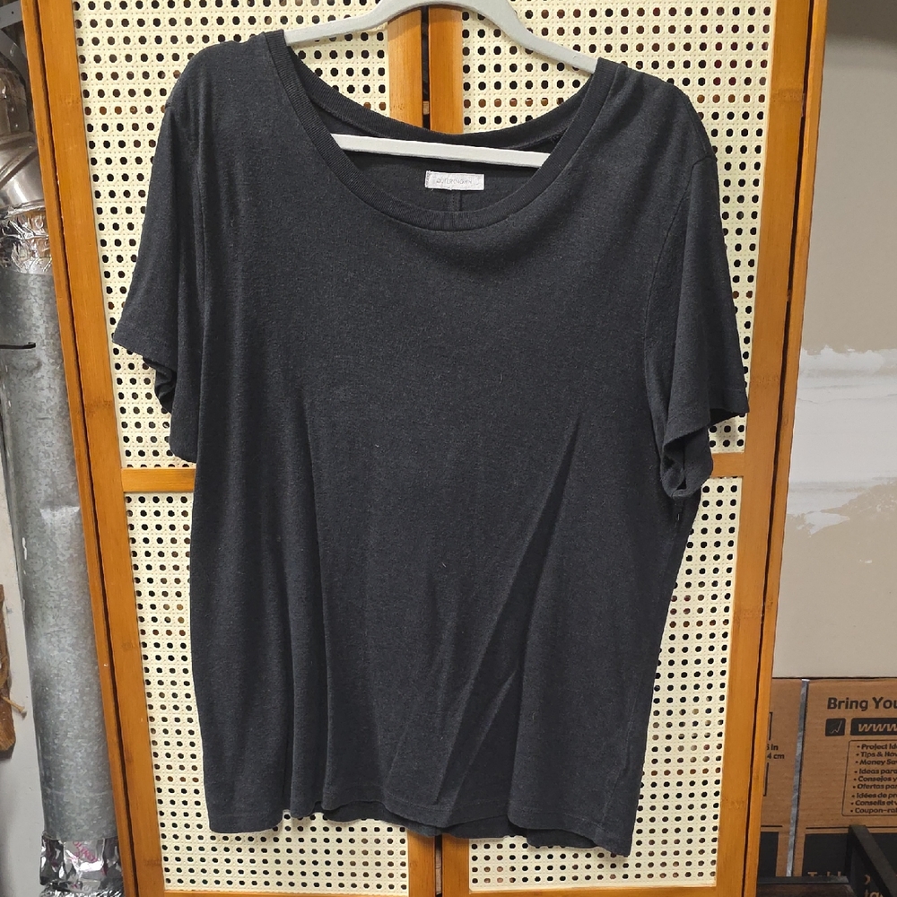 Outerknown Women's Short Sleeve Crew Tee - Charcoal